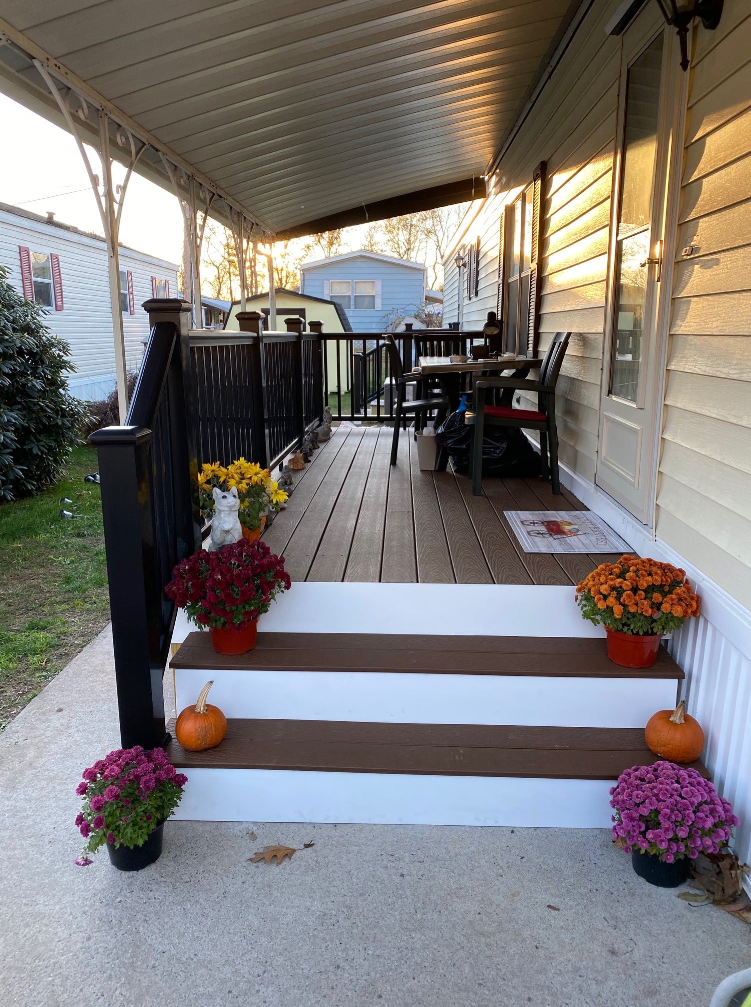 Deck construction project with quality materials
